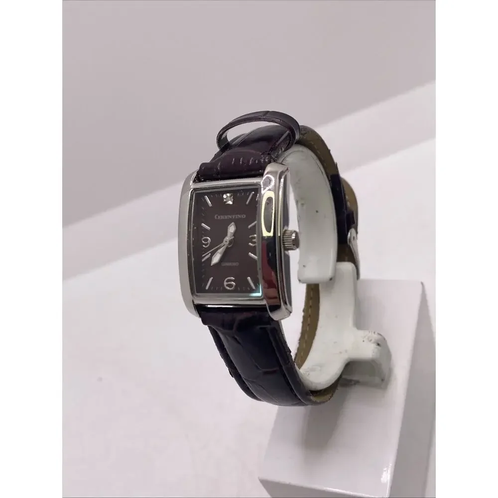Ceretino Brown Leather Watch New Battery